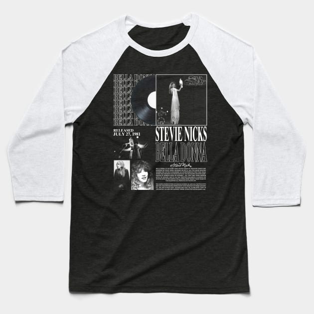 Stevie Nicks Vintage Rock Music 2023 Tour Live in Concert Baseball T-Shirt by Evergreen Daily